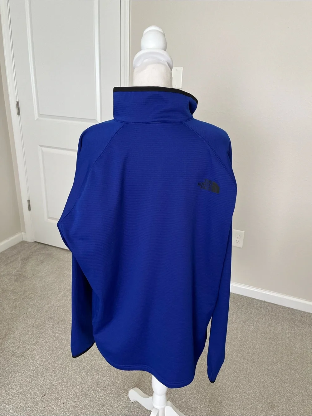 NWOT The North Face Men's Cobalt Blue Lightweight Waffle Knit Jacket Size XL